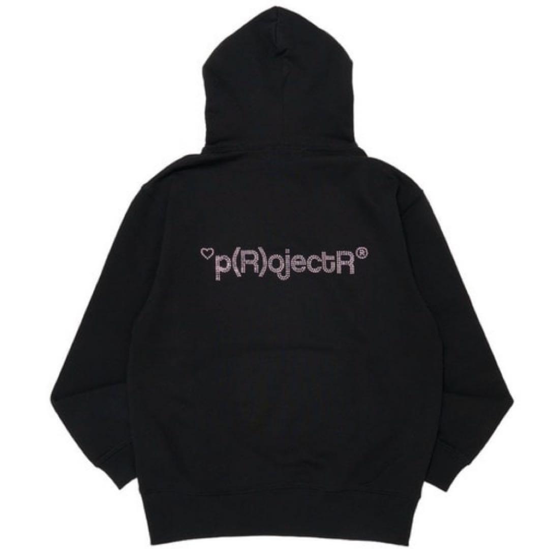 *p(R)ojectR® ラインストーンロゴフーディ XL