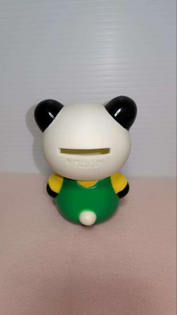 激レア！　ハローキティのなかま　（旧キャラ）パンダ　ソフビ貯金箱