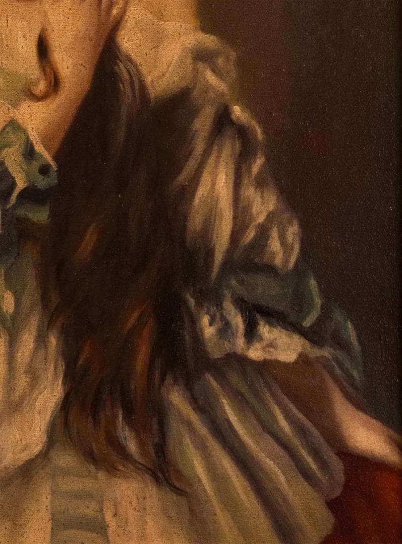 黒田清輝　油彩　肉筆『西洋婦人』サイン　木下孝則収蔵古筆　F6号　額装　b610