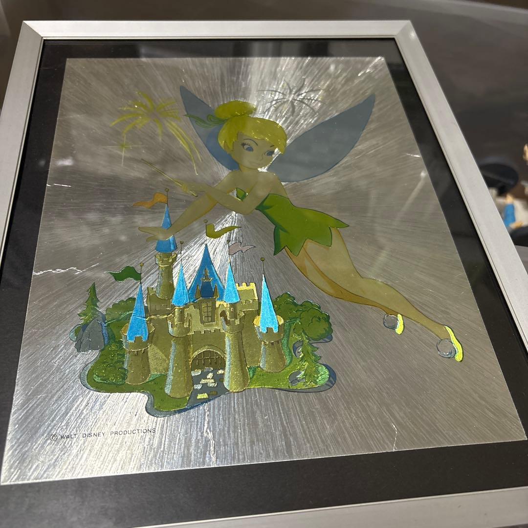 超希少！ティンカーベル　壁飾り　絵装飾品　インテリア　額装　ディズニー　妖精