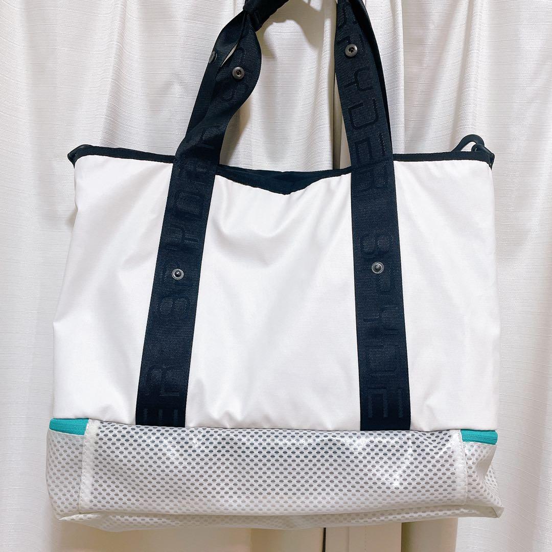【美品】SPYDER スパイダー トートバッグ ホワイト ゴルフ スポーツバッグ
