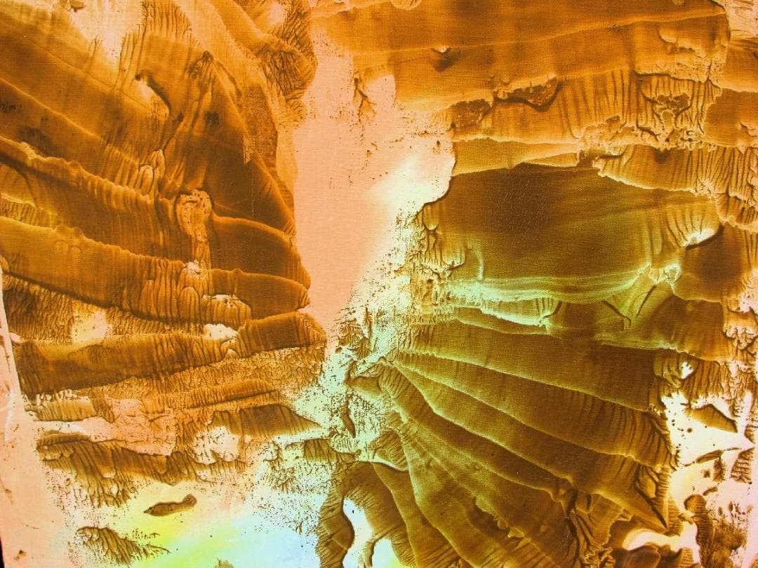 大澤哲郎「untitled to-490」F80号,日本古来の墨流し的現代絵画