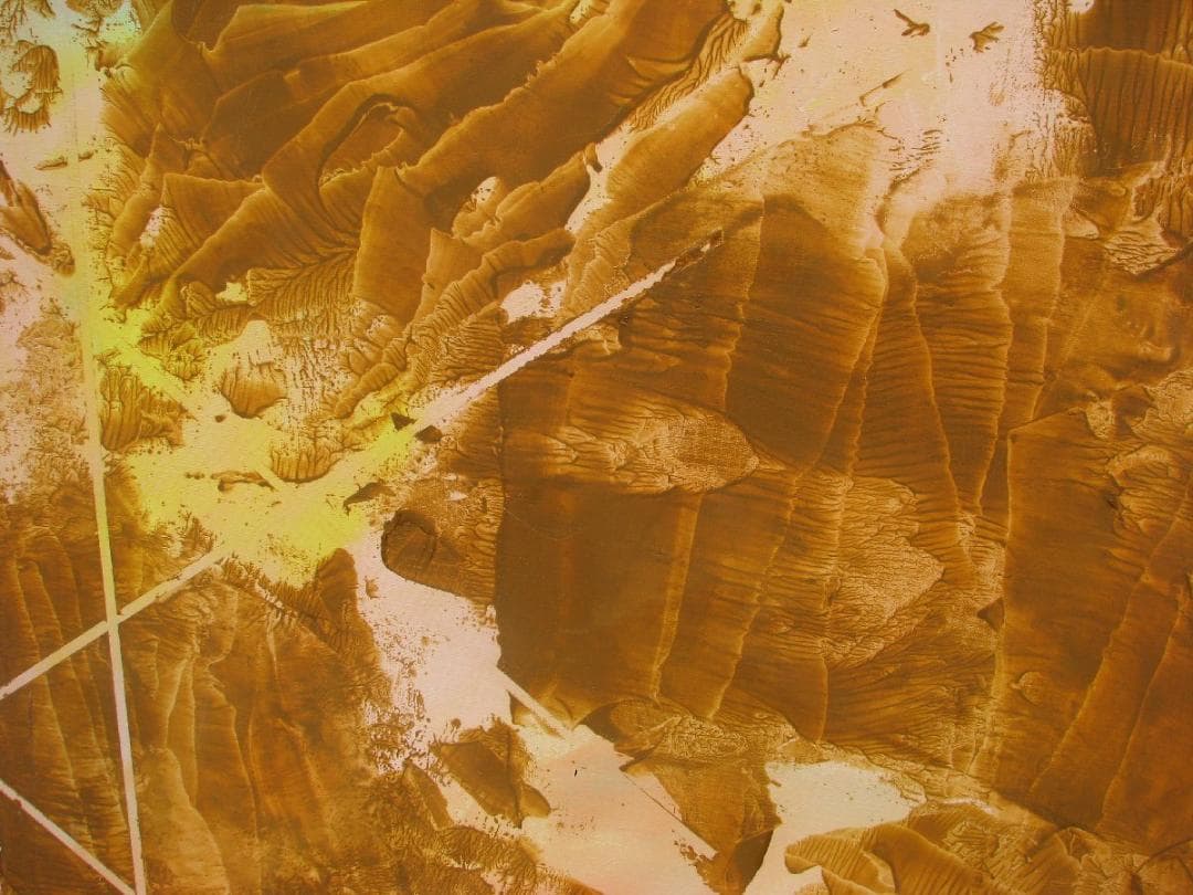 大澤哲郎「untitled to-490」F80号,日本古来の墨流し的現代絵画