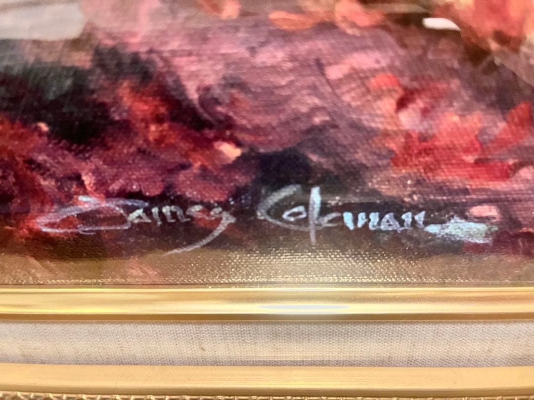 ジェームス・コールマン Disney秋の風景 油彩画