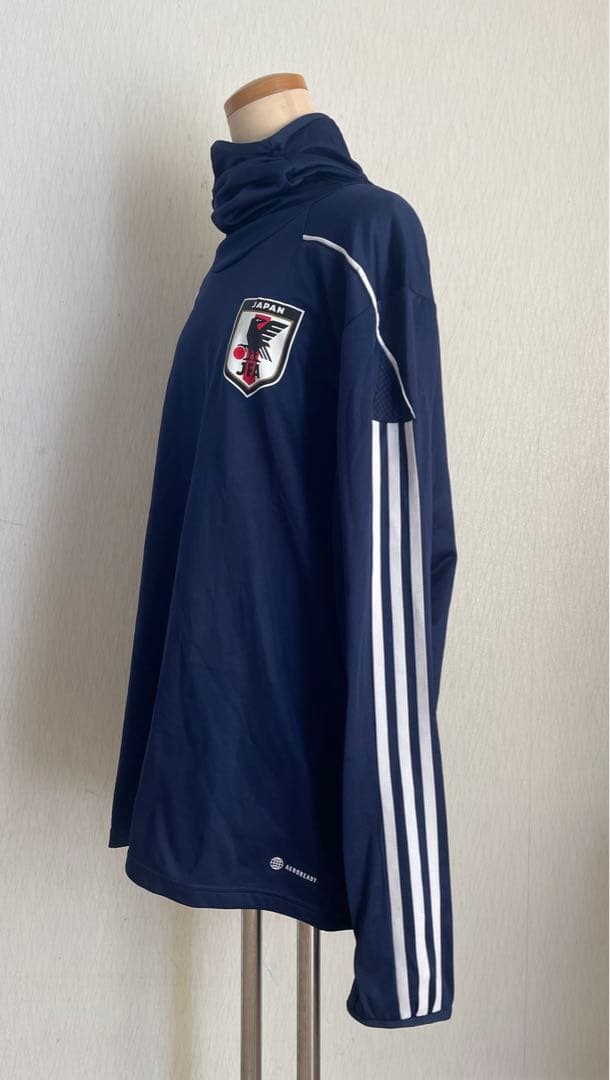 adidasアディダス JFA日本代表 フード付きジャージ ネイビー3XLサイズ