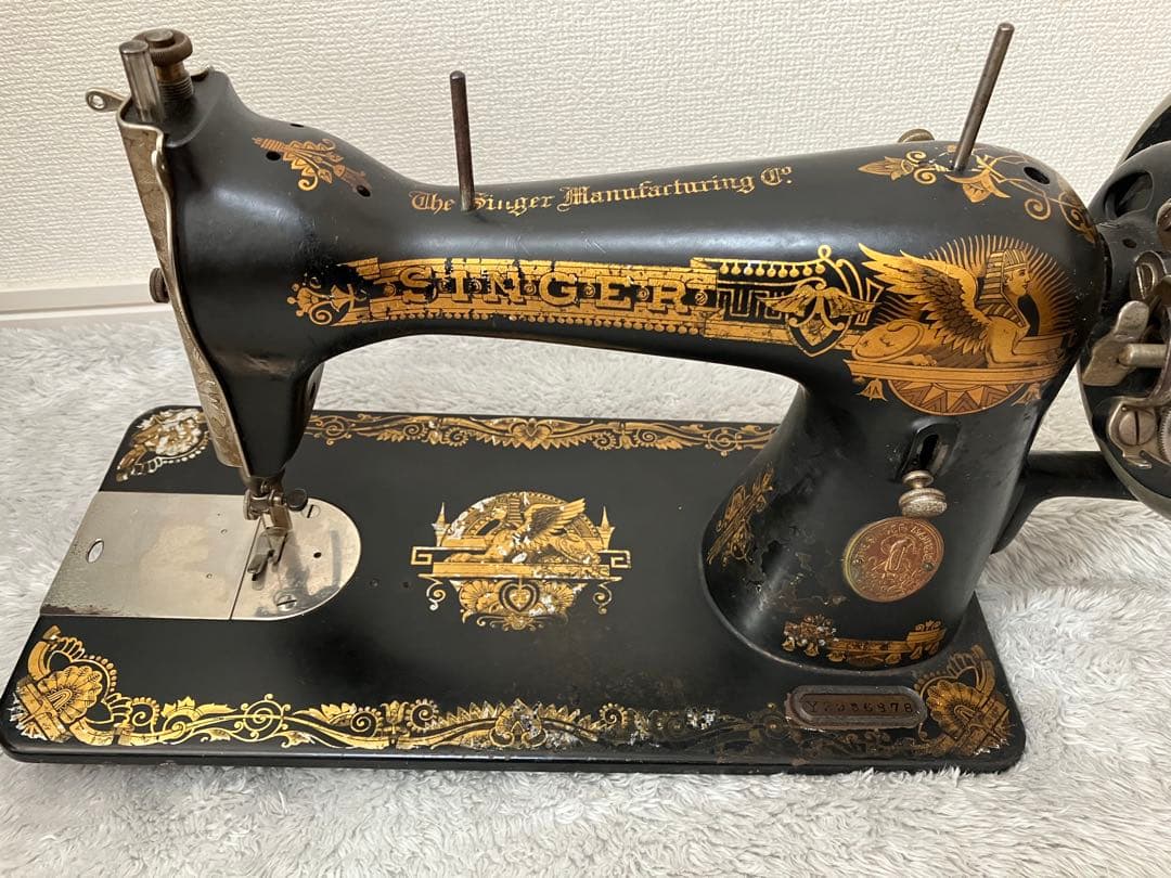 ⭐︎1925年製シンガー/アンティークミシン(ジャンク)♪シリアルY2986878