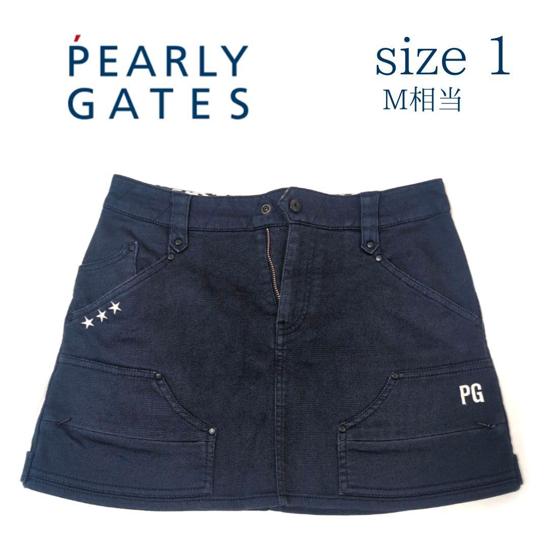 PEARLY GATES パーリーゲイツ ゴルフ スカート ミニ 濃紺 M相当