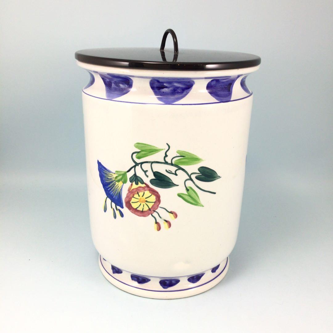 新紅毛水指　塗蓋　即中斎在判・箱　表千家家元　和蘭陀焼　茶道具