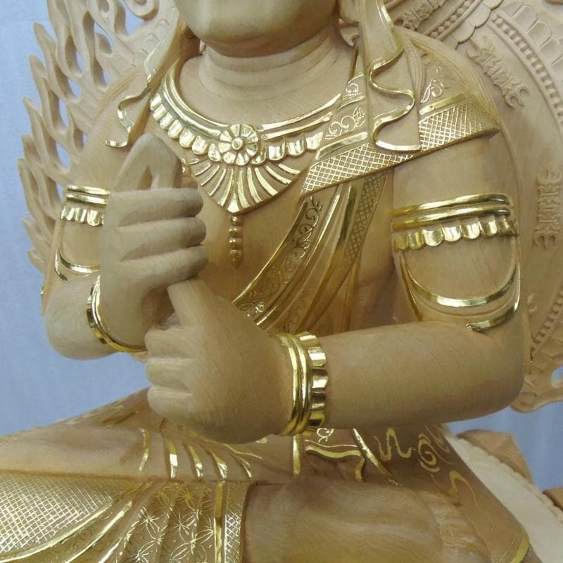 Ｂフライデー　★桧材 大日如来一尺 切金★真言宗本尊 総高さ：約118cm