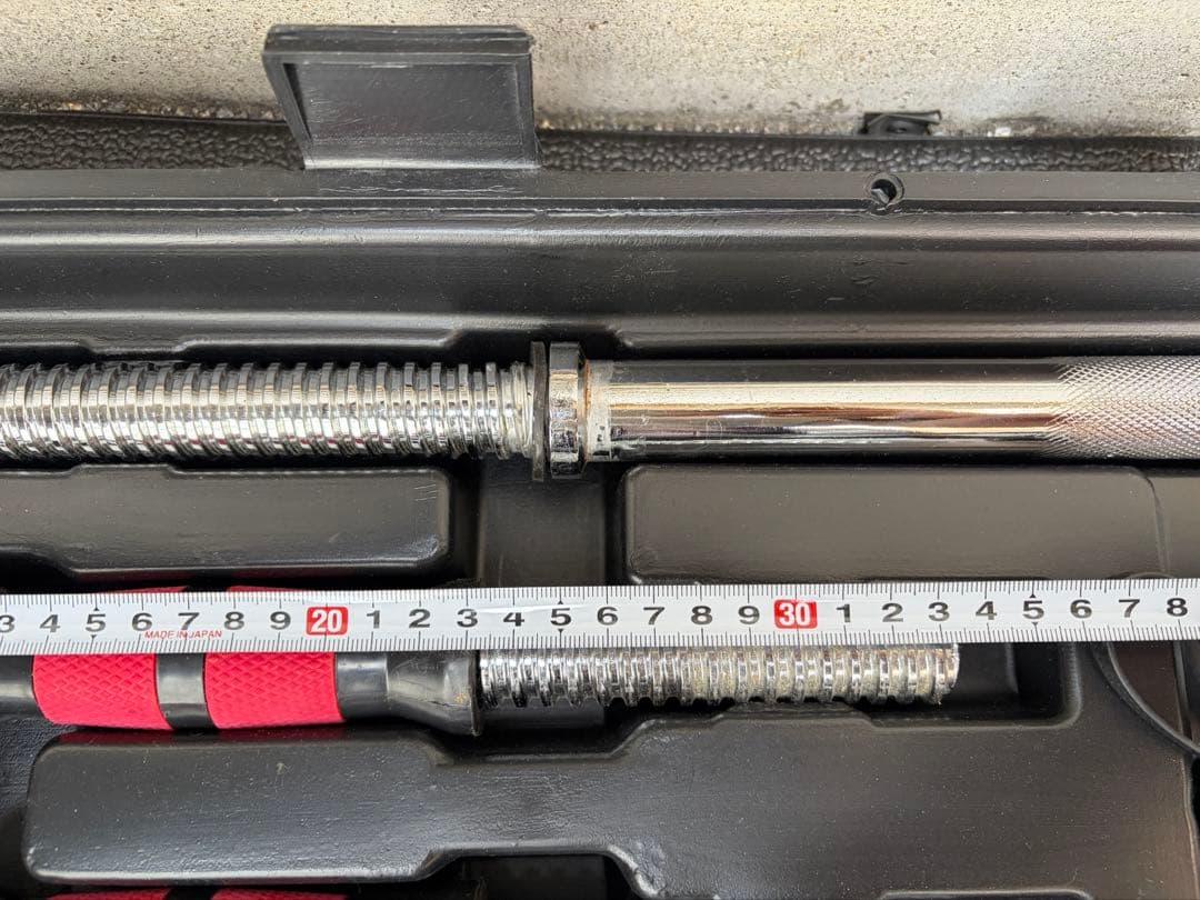 バーベルにもなるダンベルセット　合計40キロ　片方20キロ