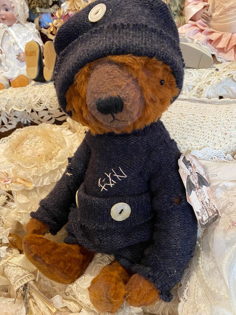 海外作家ベア　Jamie Bear テディベア　ヴィンテージ風❤️