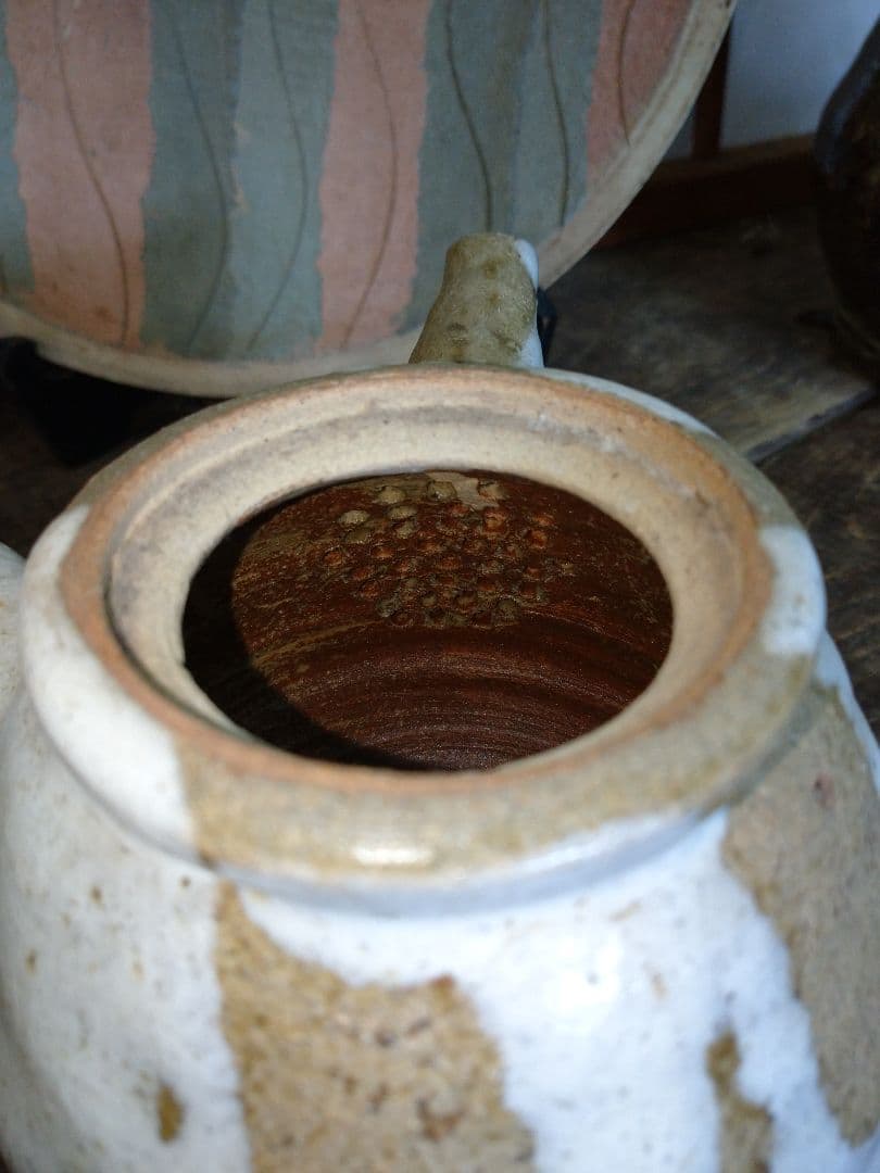 益子焼 成井恒男 登り窯 急須.