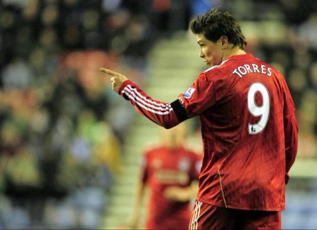 【新品タグ付】リバプール 10/11 #9 トーレス 長袖 ユニフォーム