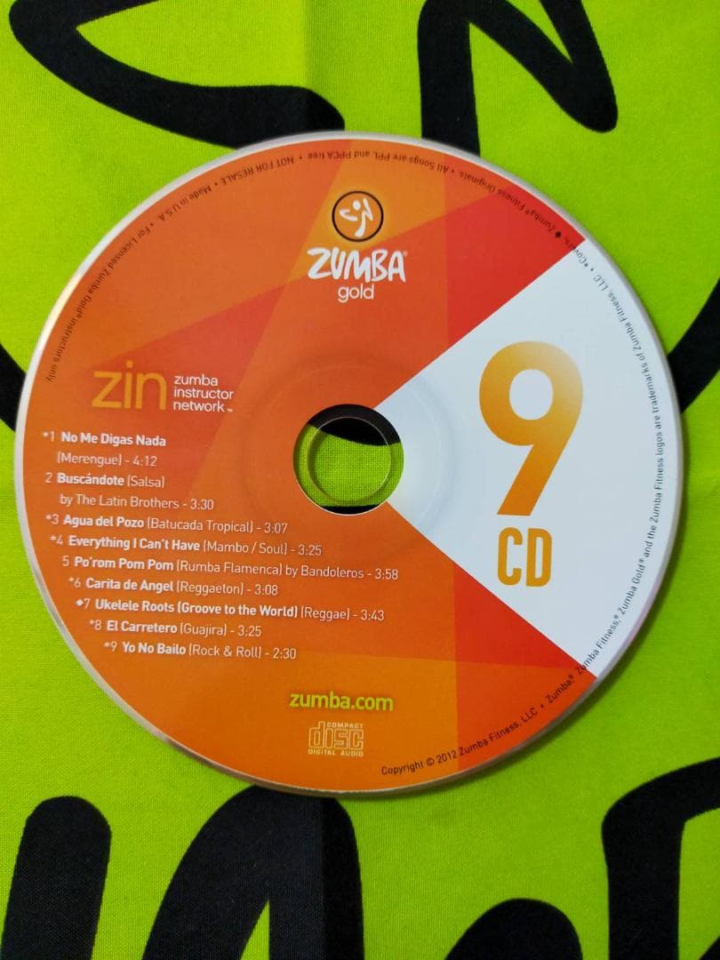 ZUMBA GOLD 9 ズンバ ゴールド DVD CD インストラクター専用