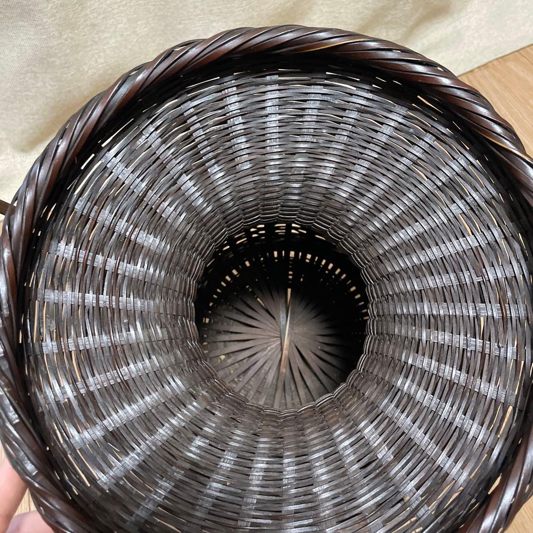 池坊 牡丹籠　華道　生花　手付竹籠 いけばな　花器　ぼたん篭