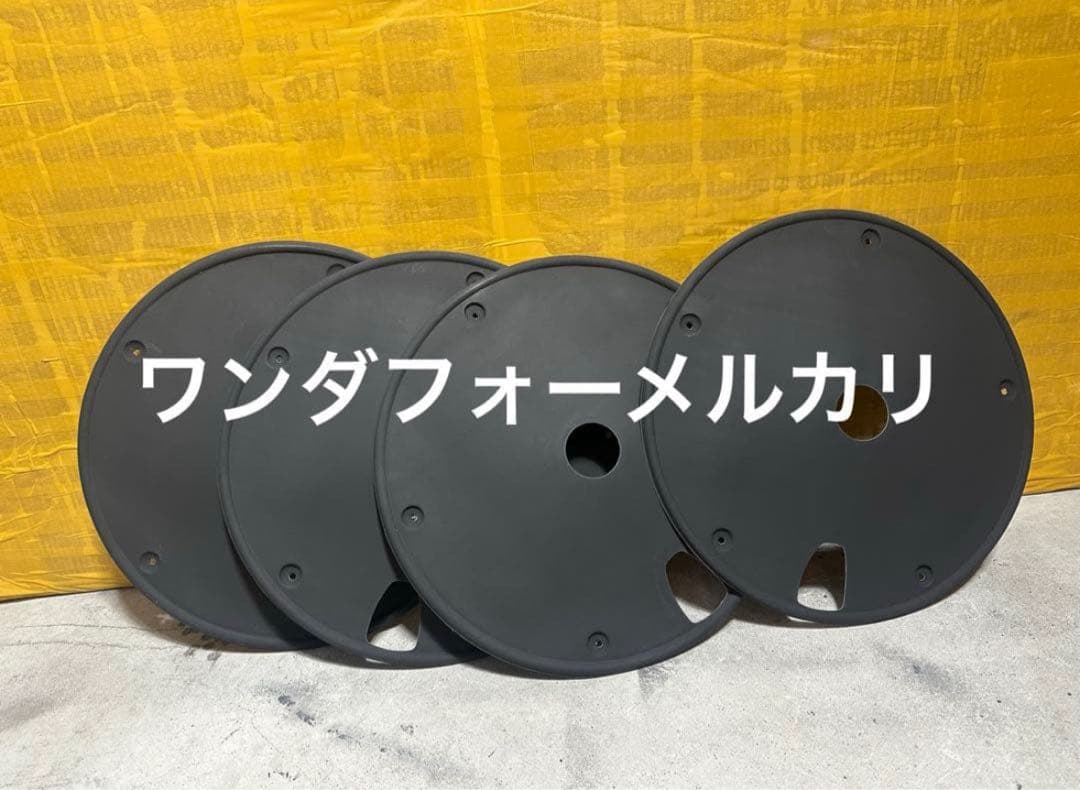 自転車ホイールカバー20インチプラスティックblack4枚セット取り付けネジなし