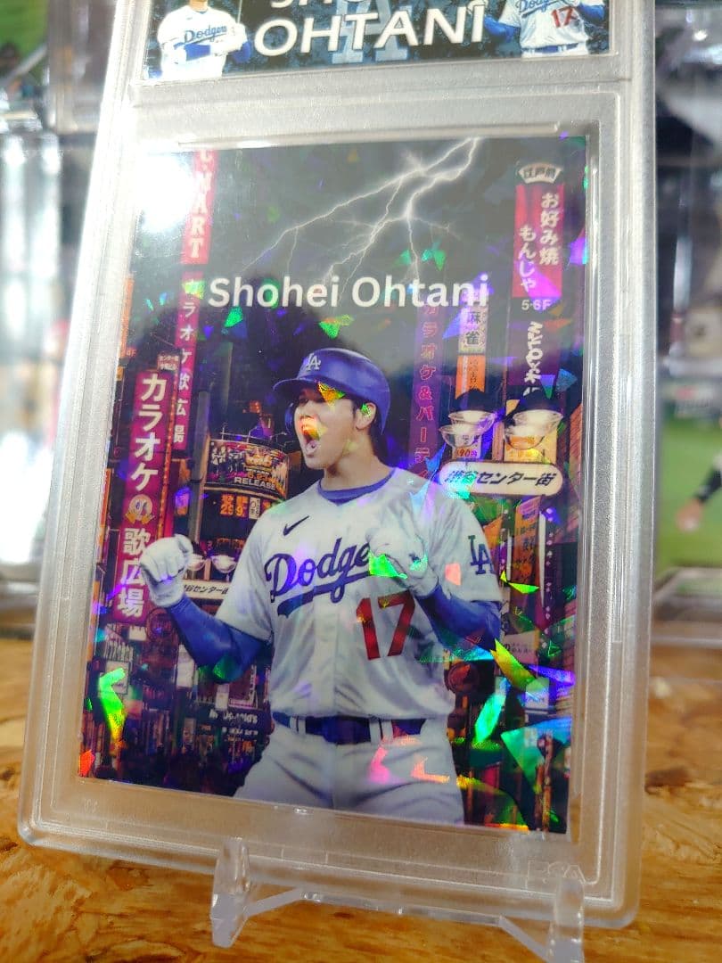 大谷翔平 Cracked Ice Refractor ドジャース パラレル