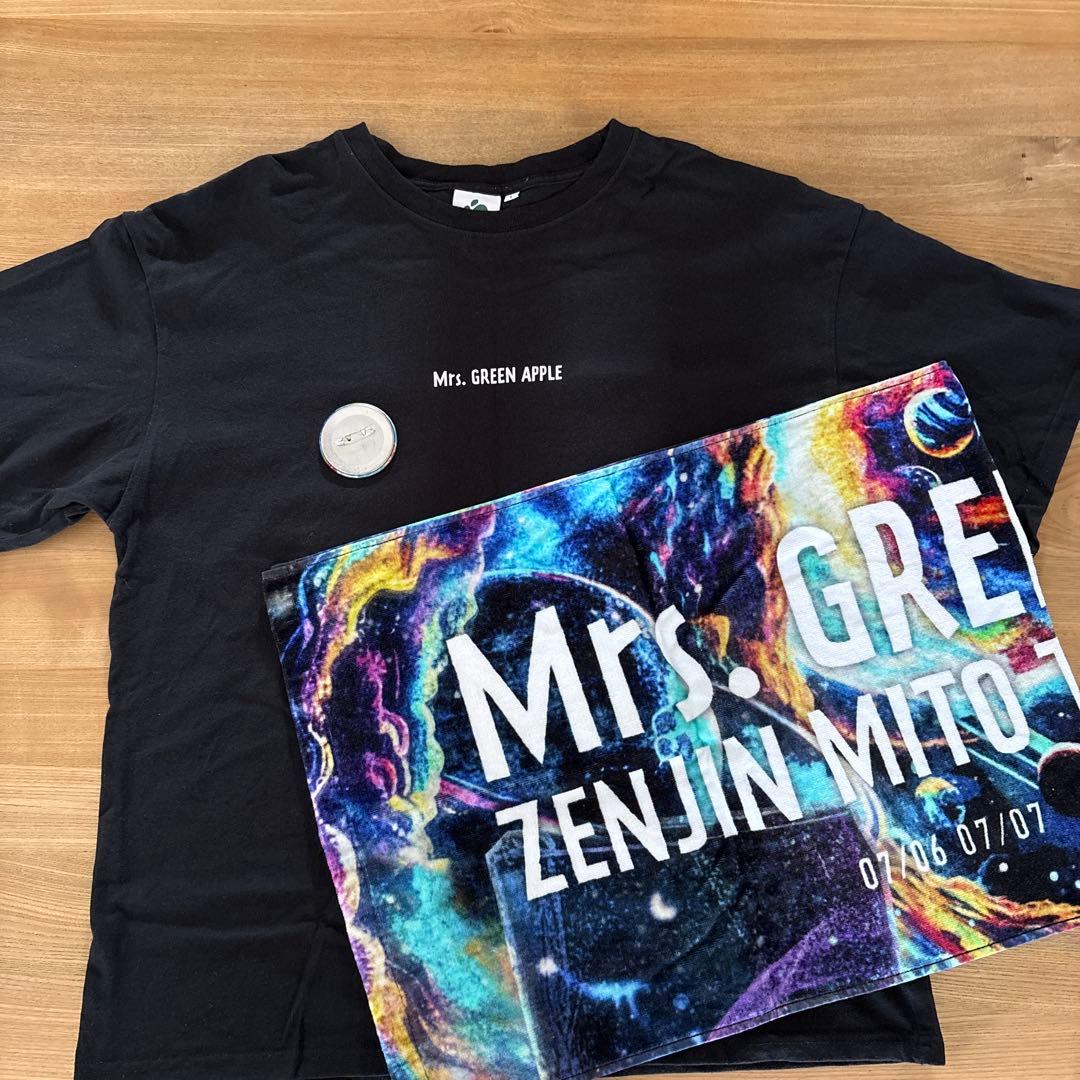 Mrs. GREEN APPLE ゼンジン　Tシャツ　タオル　非売品缶バッチ
