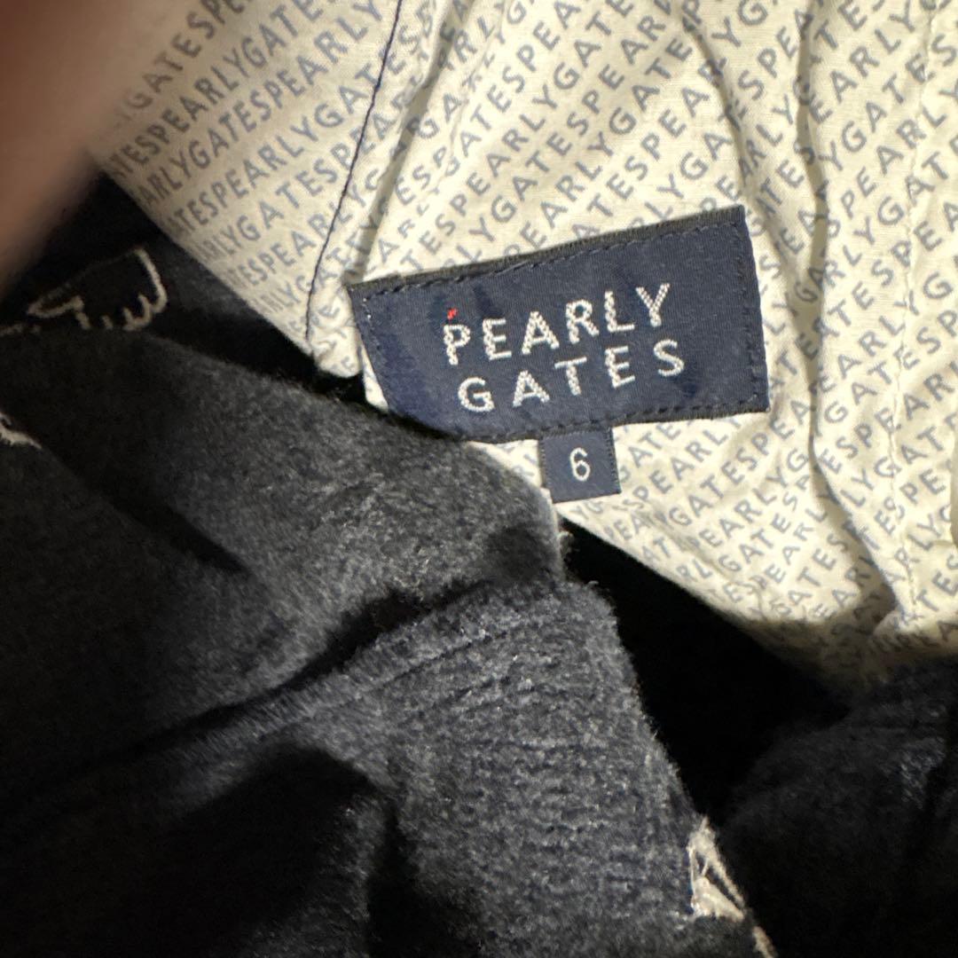 Pearl Gates 黒 サムズアップ刺繍パンツ