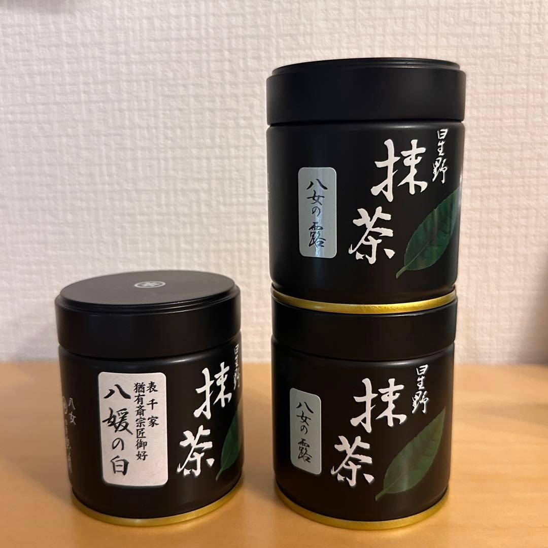 【星野製茶園】八女の露 八媛の白　40g缶入り【3点セット】