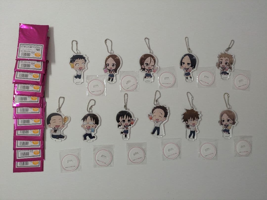 からかい上手の高木さん×きゃらドリ！！ ちびキャラアクリルスタンドボールチェーン