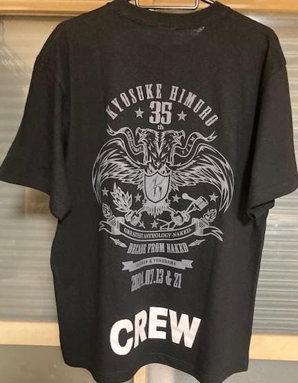 氷室京介 35th NAKED! B-Nix限定 CREWTシャツ! 新品!