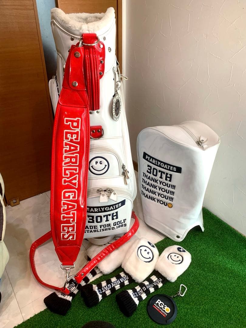 良品　正規品　パーリーゲイツ　キャディバッグ　ヘッドカバーセット　ユニセックス