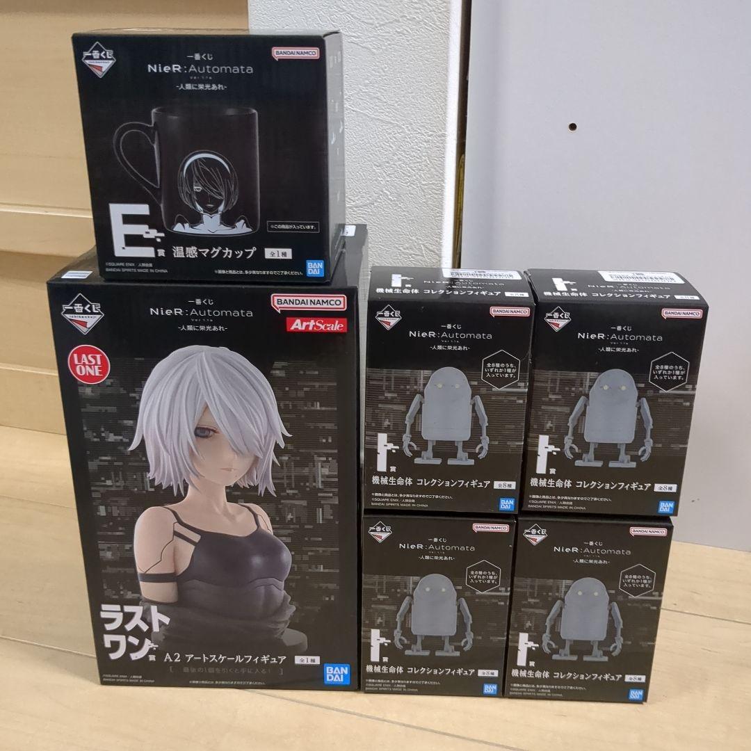 一番くじニーアオートマタ　E賞温感マグカップ♪　I賞４個♪　ラストワン賞♪