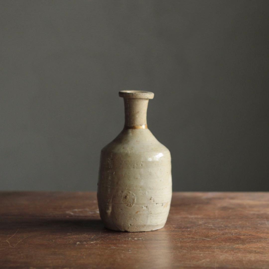 無地志野織部 徳利 桃山〜江戸初 酒器 古美術 古道具 アンティーク