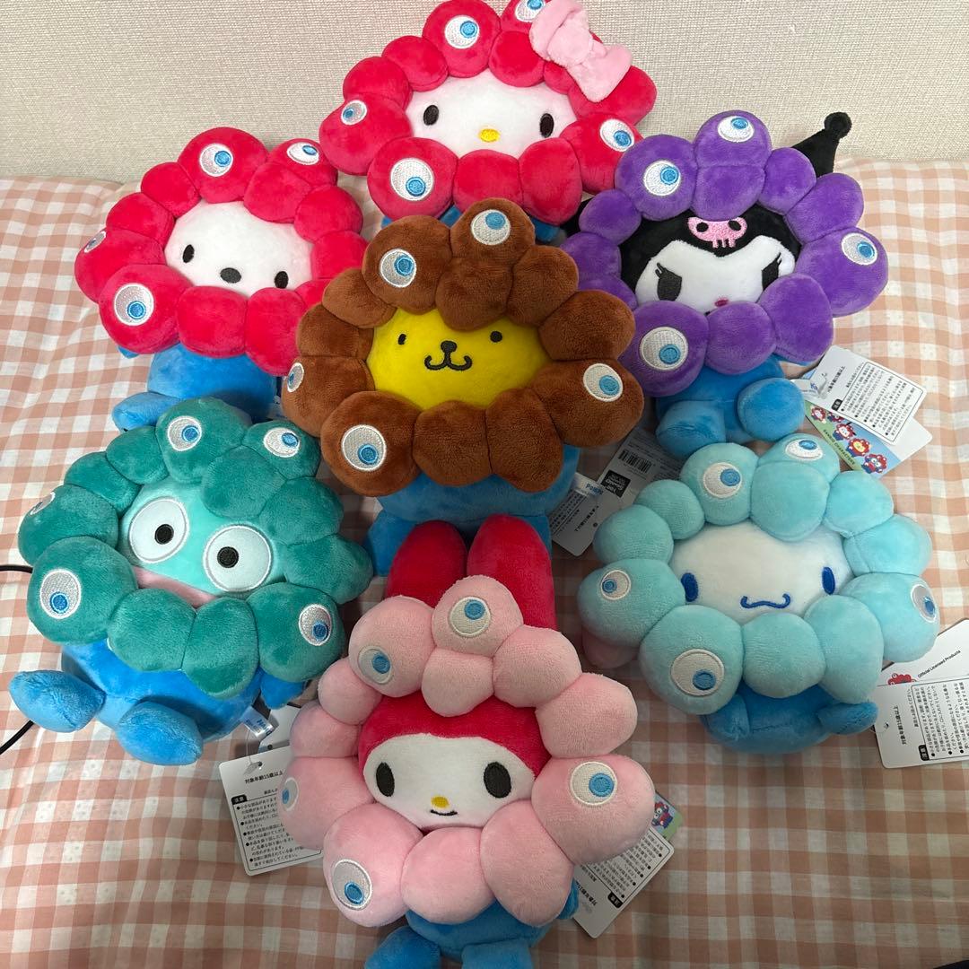 じ*ん様 サンリオ　ミャクミャクなりきりぬいぐるみ　万博限定カラー　コンプ　Mサ