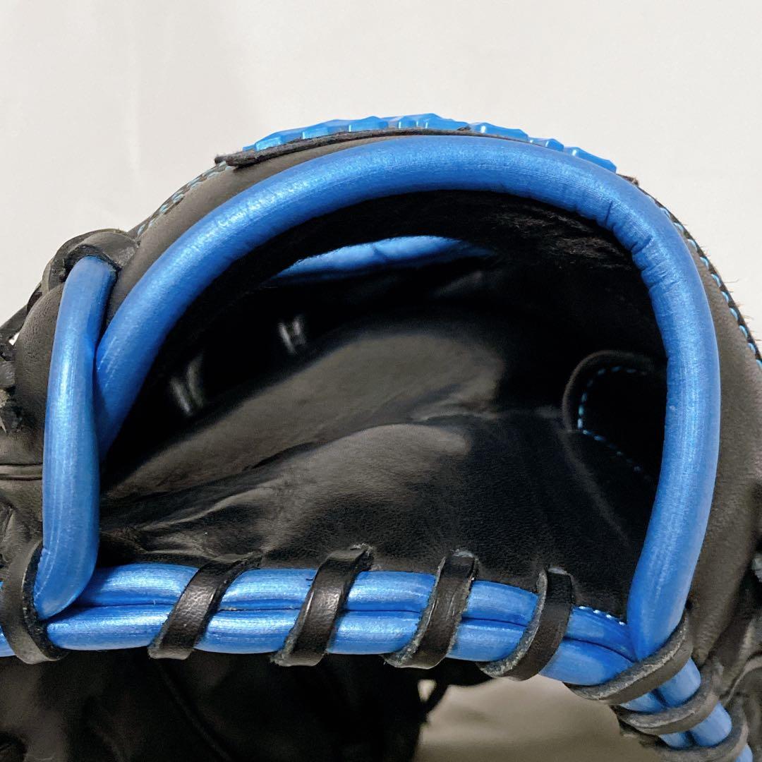 限定カラー　ミズノ　ブレイブスピリット　一般軟式用グローブ　メタリックブルー　青