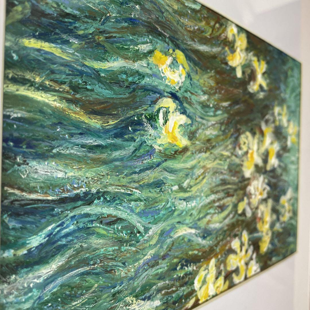 クラウドモネ　黄色の百合　印象派