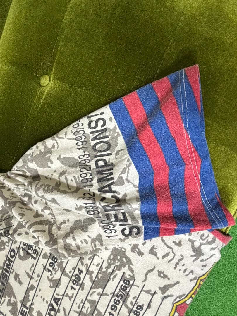 FCバルセロナ公式記念Tシャツ(歴代タイトルプリント) 94s