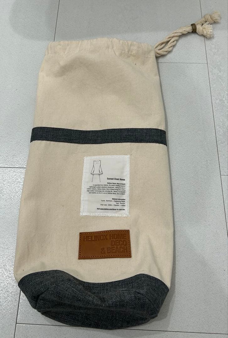 ヘリノックス ホームデコ&ビーチ サンセットチェア グレー②