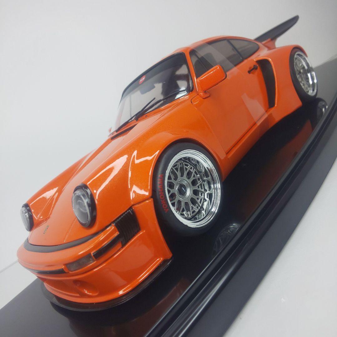 〓1/18スケール〓ポルシェ911ターボ〓ダイキャストモデル〓オレンジ〓新品〓