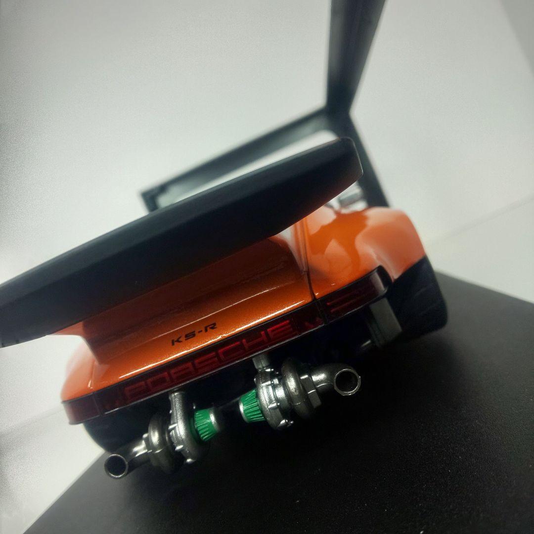 〓1/18スケール〓ポルシェ911ターボ〓ダイキャストモデル〓オレンジ〓新品〓