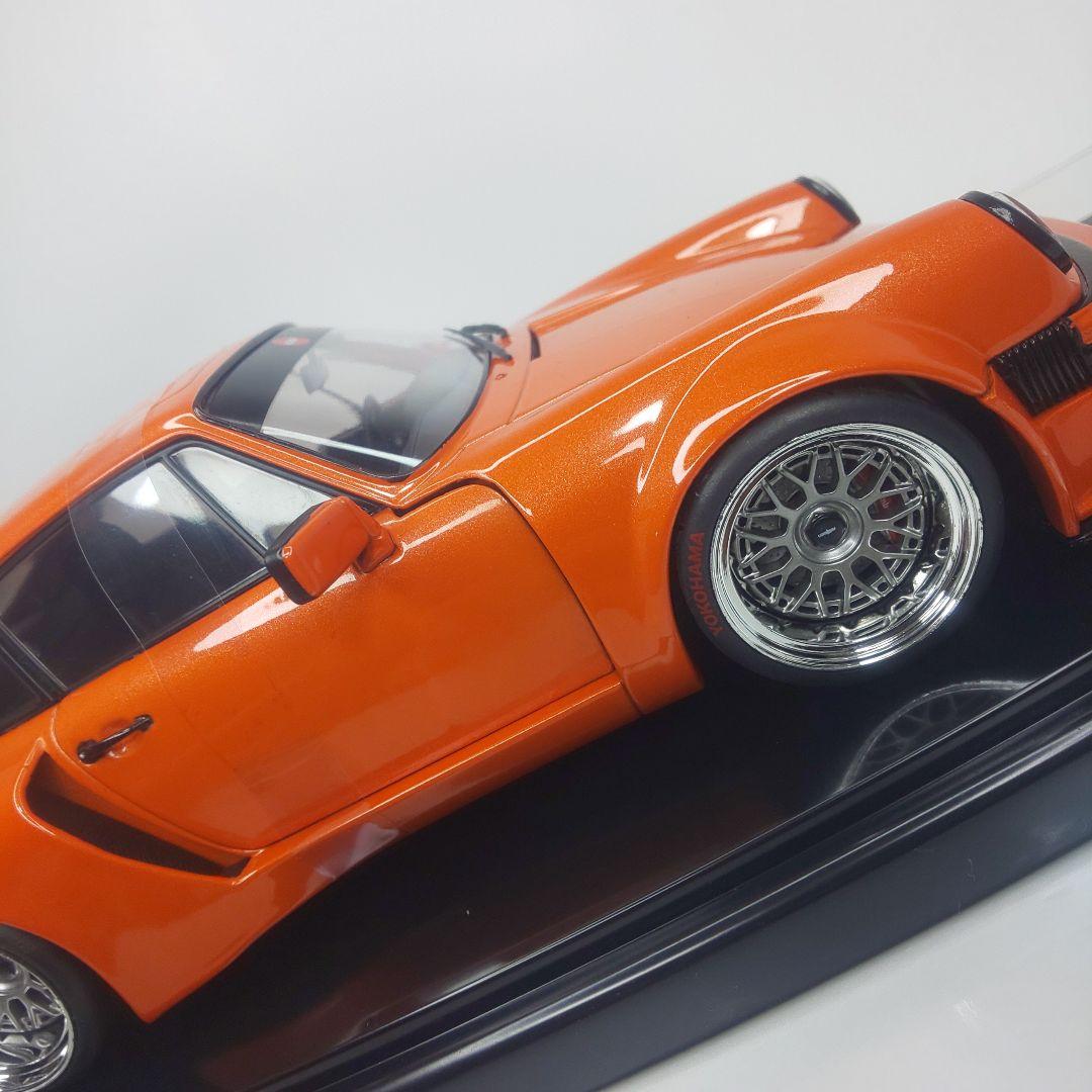〓1/18スケール〓ポルシェ911ターボ〓ダイキャストモデル〓オレンジ〓新品〓
