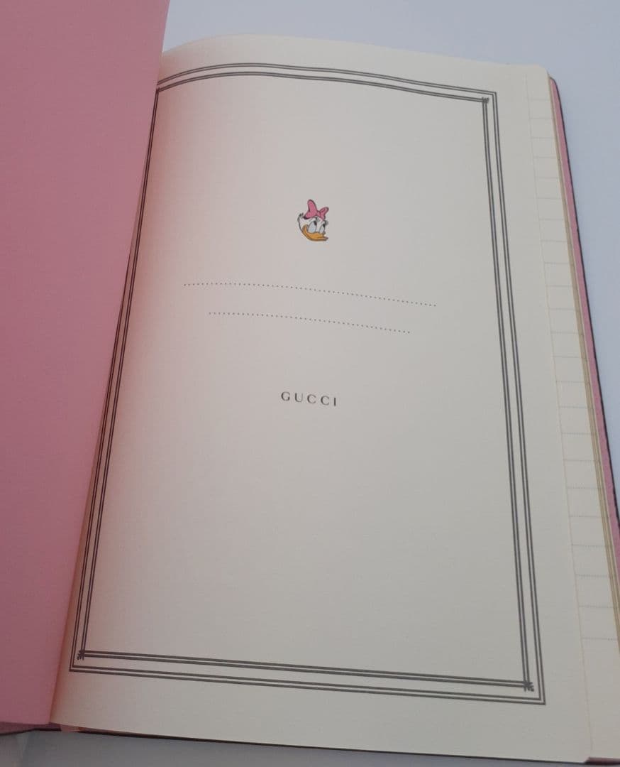 Z07-77　グッチ　ディズニーコラボ　デイジー　ノート