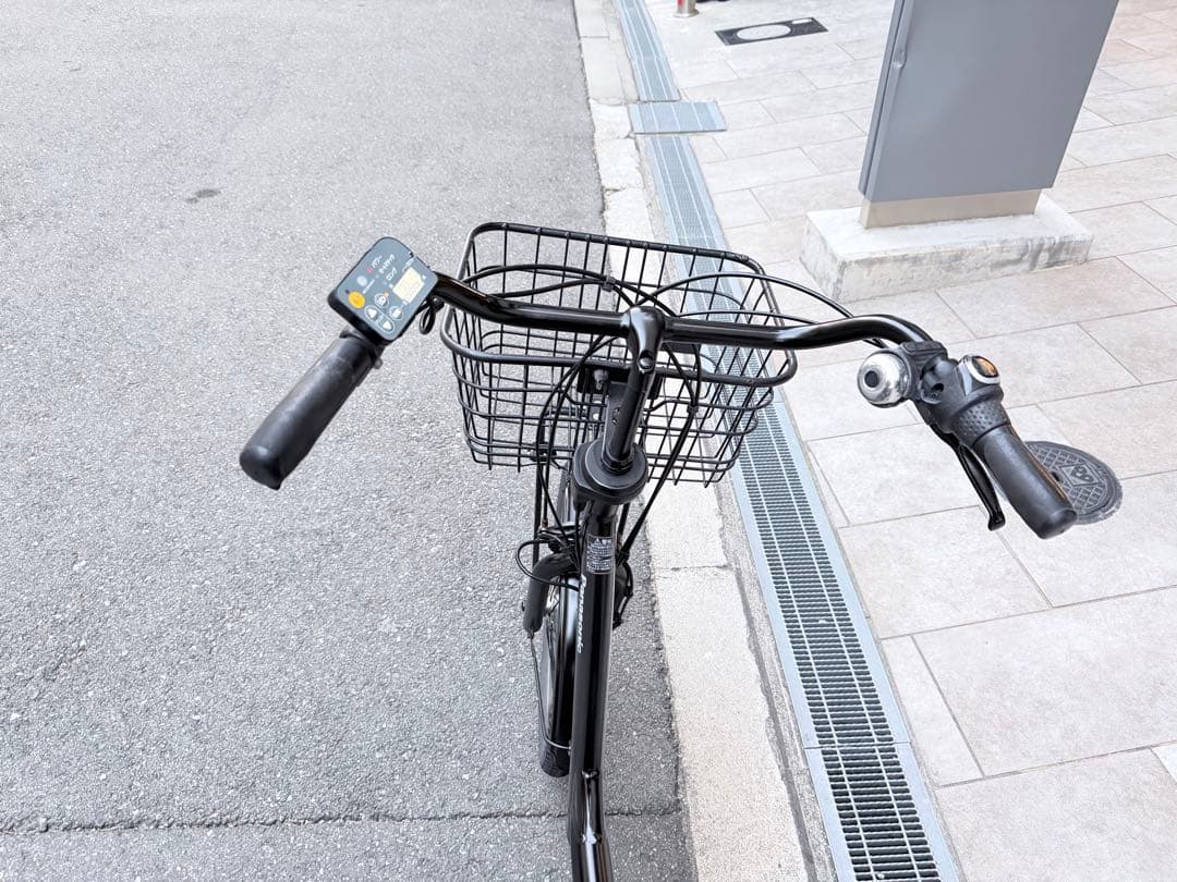 大阪府　パナソニック　電動アシスト自転車 チャイルドシート付き 黒