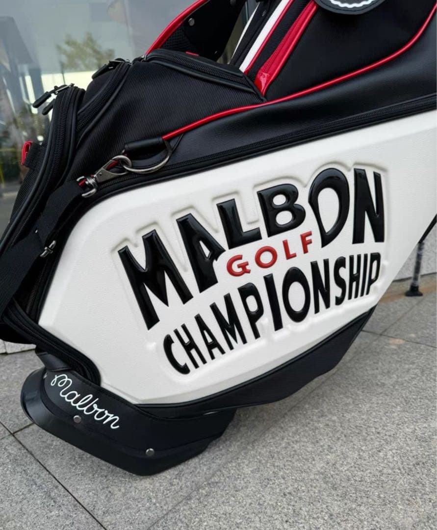 【即発送】 Malbon マルボン ゴルフ キャディバッグ スタンド式 ブラック
