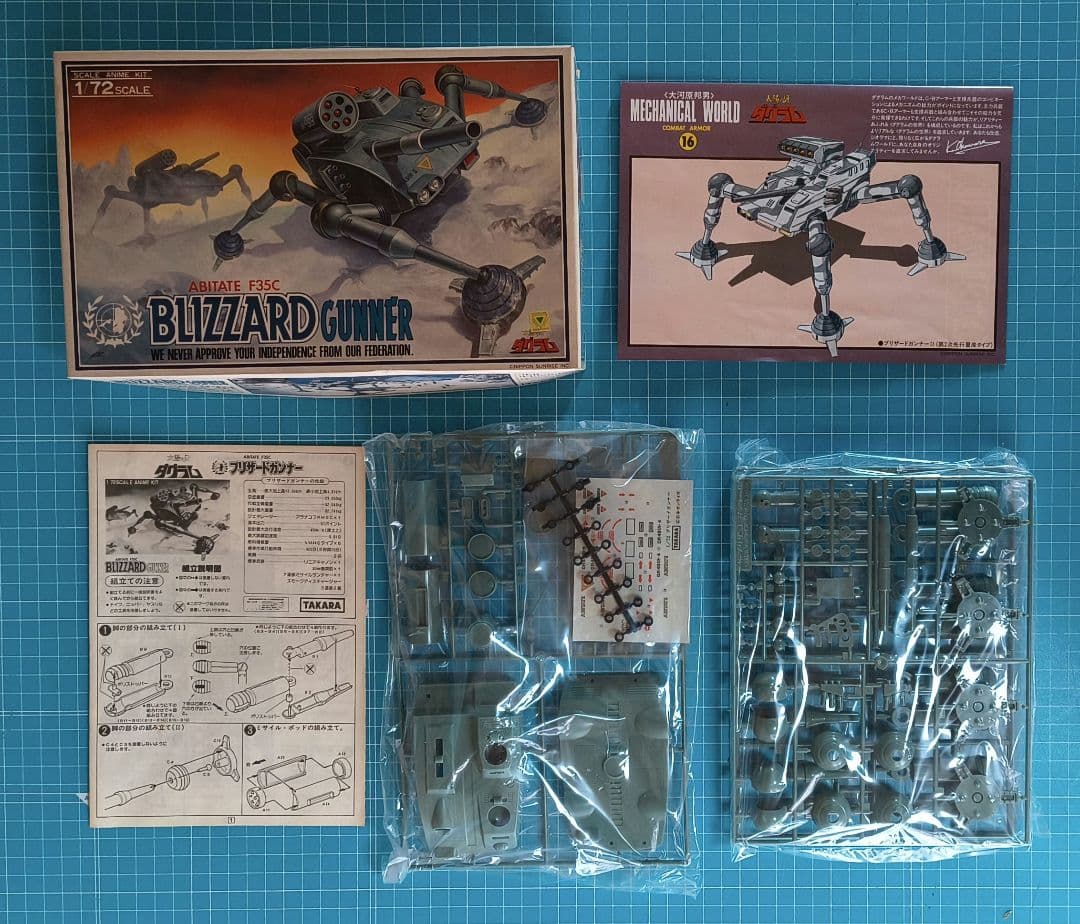 09　未組立 タカラ 太陽の牙ダグラム プラモデル 6点セット