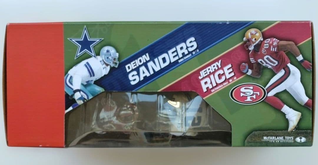 チ*マ様 マクファーレンNFL 2パック/Jライス&Dサンダース フィギュア