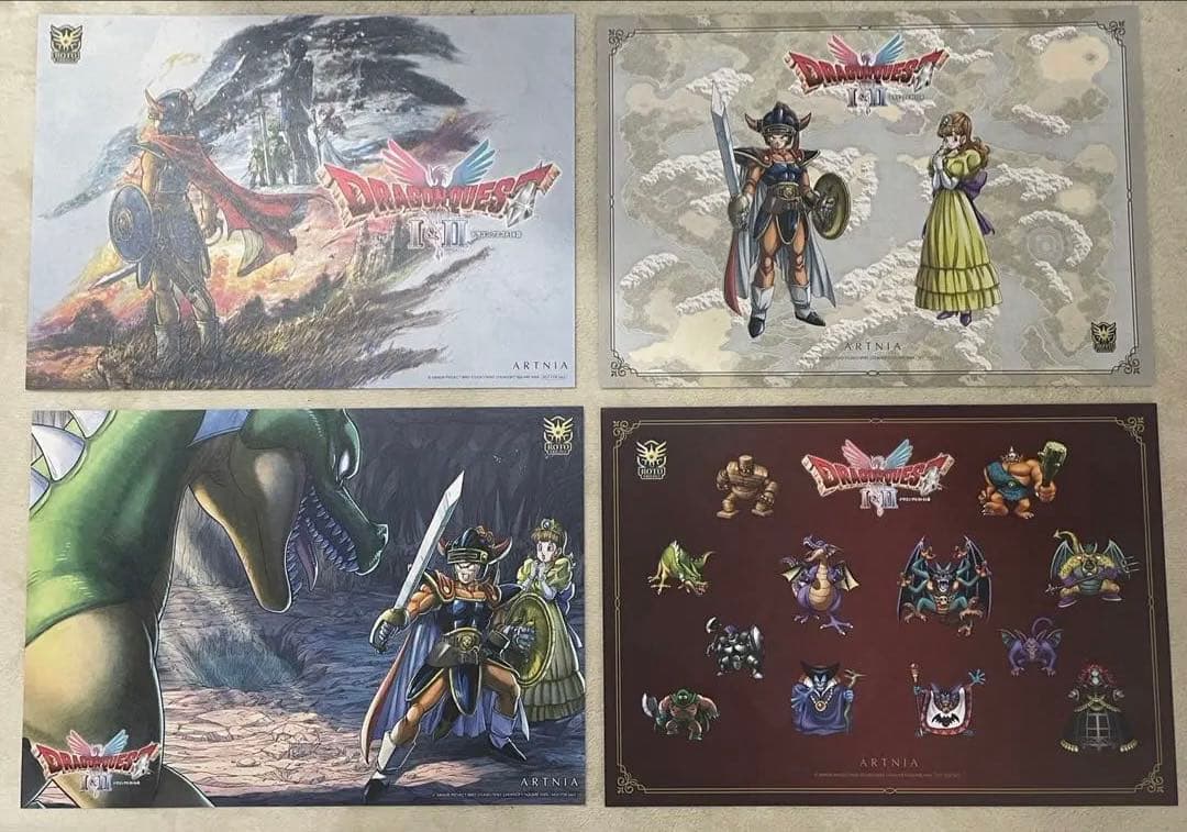 ドラゴンクエスト ランチョンマット4枚＆コースター4枚 未開封コンプリート