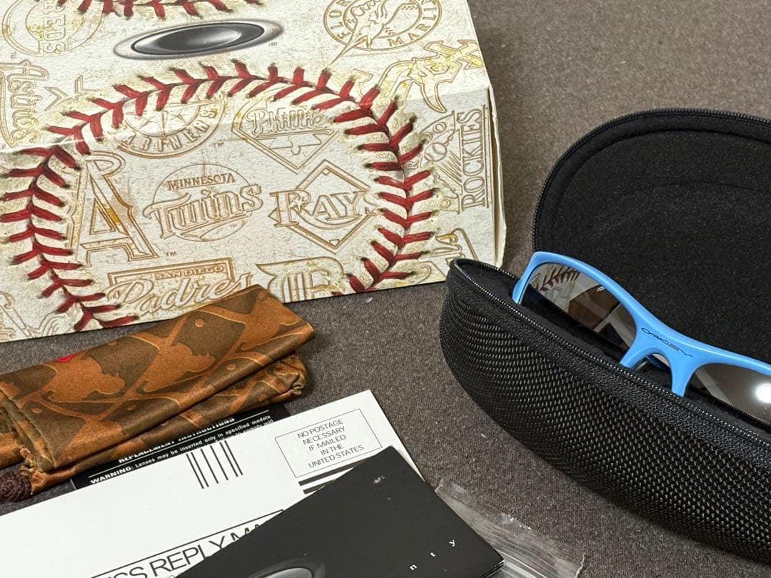 新品　オークリー　TB FLAK JACKET XLJ ライトブルー