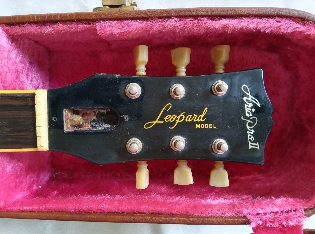 Aria Pro II　Leopard　サンバースト　レスポール　　ジャンク品