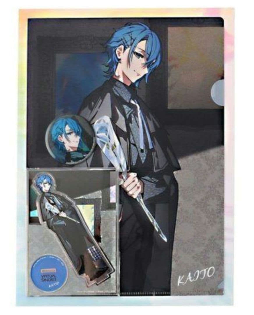 プロセカ　ZOZOTOWN　KAITO　缶バッジ アクスタ　クリアファイル