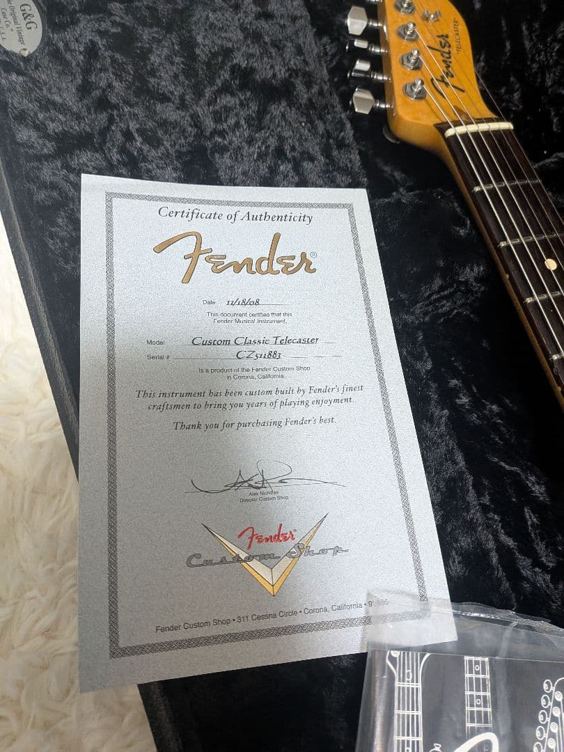 Fender Custom Classic Telecaster バタースコッチ