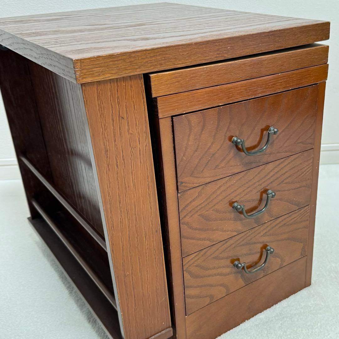 折りたたみ　文机　書斎机　座卓　レトロ　アンティーク　引き出し付