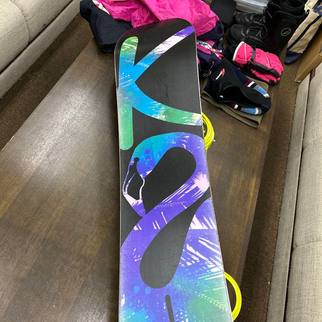 このままゲレンデへ！スノボ、ウェア一式【レディース】Mサイズ位、K2&サロモン