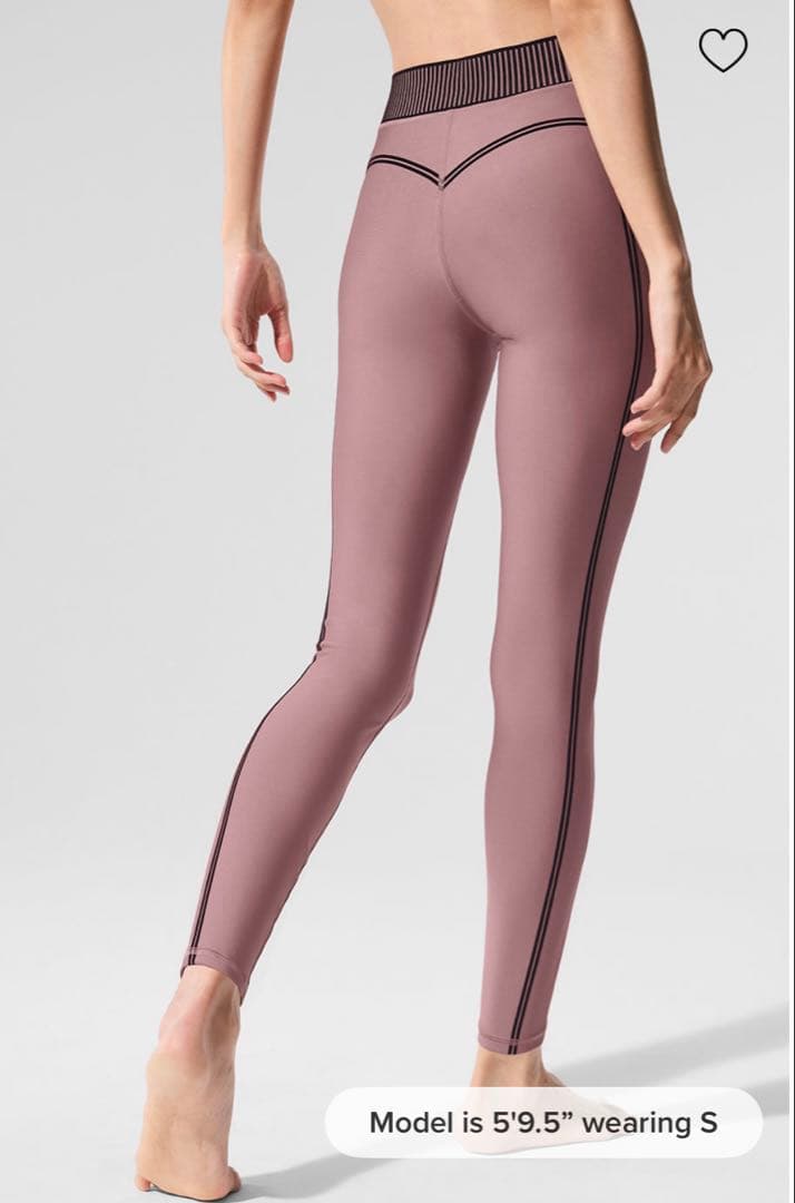 Alo Yoga セットアップ ピンク XS Airlift Line Up